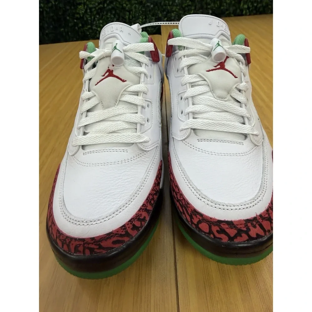 Nike Jordan Spizike G Golf Shoes White Green Grey Red HQ4395-100 Size 7.5